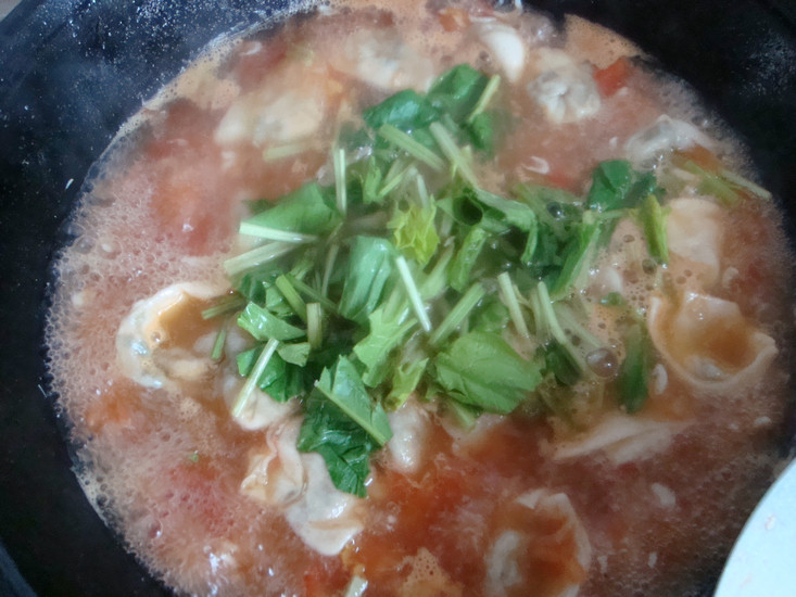 番茄煮馄饨步骤9