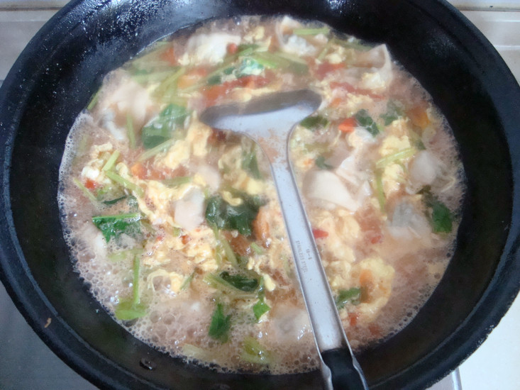 番茄煮馄饨步骤12