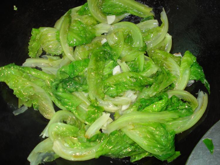蚝油翡翠生菜步骤5