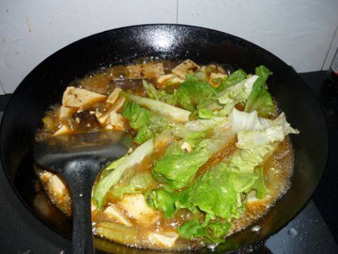 生菜猪血豆腐步骤11