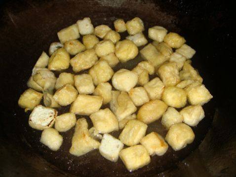 豆腐泡生菜汤步骤4