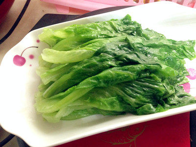 鲜嫩可口的蚝油炒生菜步骤6