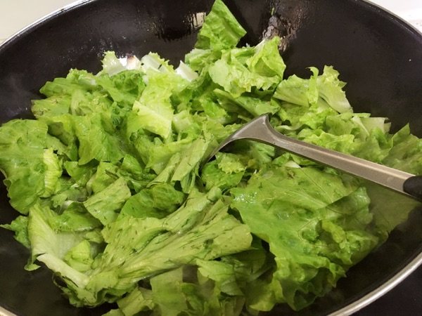 蚝油虾皮生菜#多效护步骤3