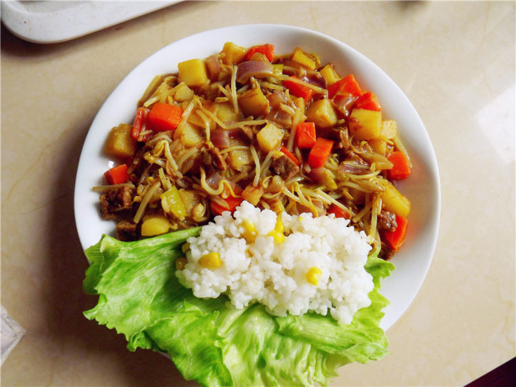 羊驼咖喱饭步骤8