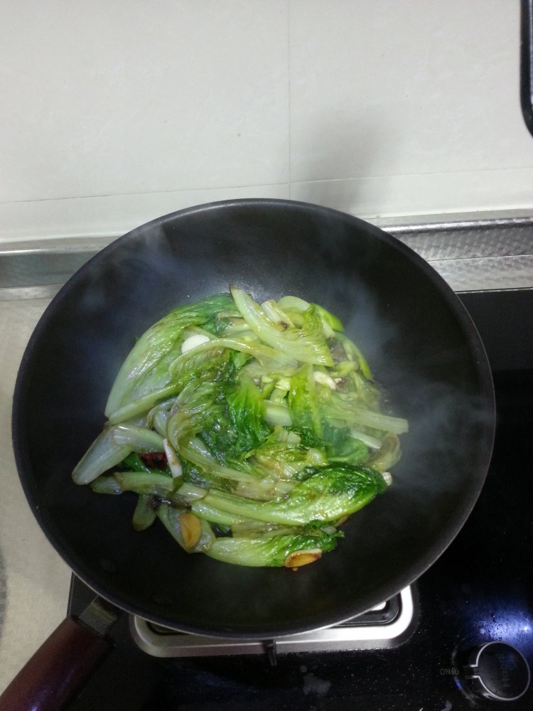 清炒蚝油生菜步骤4