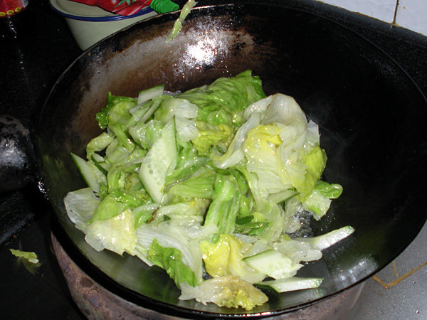 蚝油黄瓜生菜步骤10