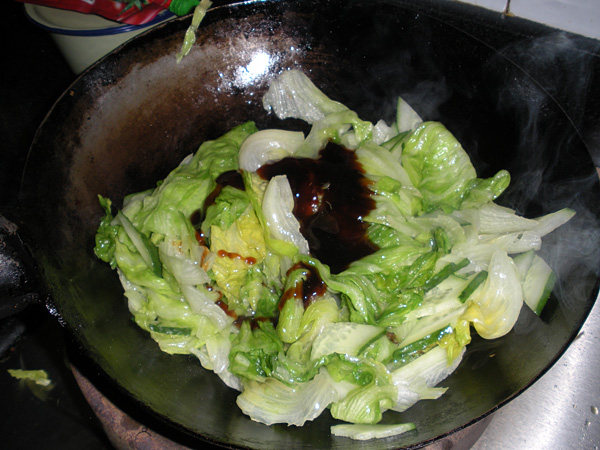蚝油黄瓜生菜步骤11