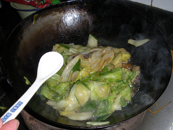 蚝油黄瓜生菜步骤13