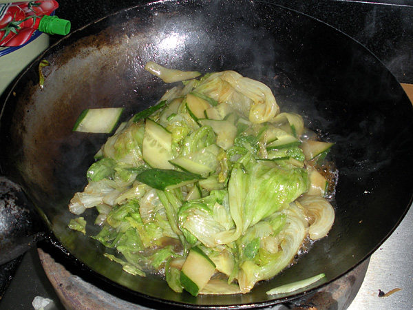 蚝油黄瓜生菜步骤14