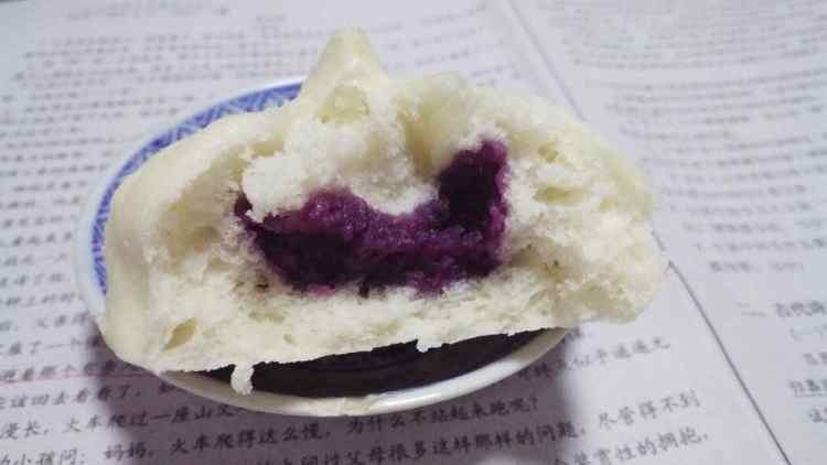 山药紫薯包步骤8