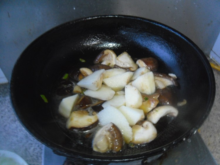 香菇山药扒油菜步骤9
