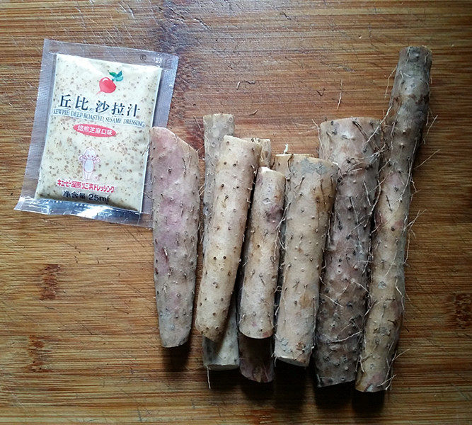芝麻焙煎汁山药泥步骤1