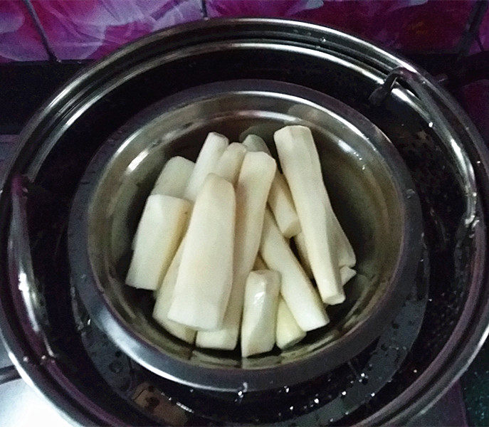 芝麻焙煎汁山药泥步骤3