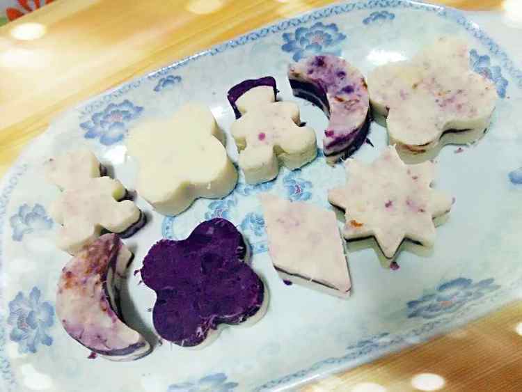 紫薯山药豆沙糕步骤8