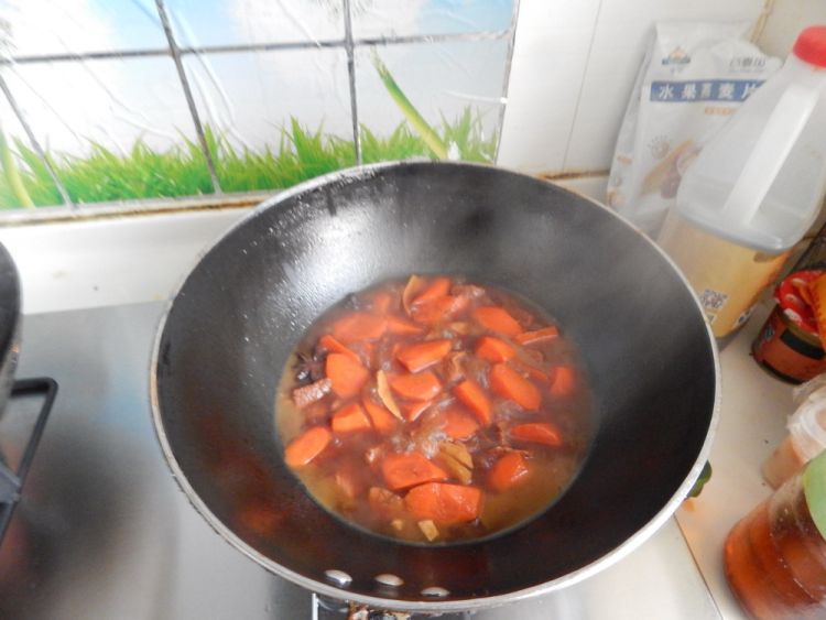 胡萝卜山炖烧牛肉步骤13