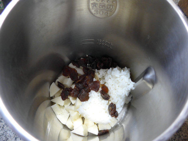 山药桂圆米糊步骤4