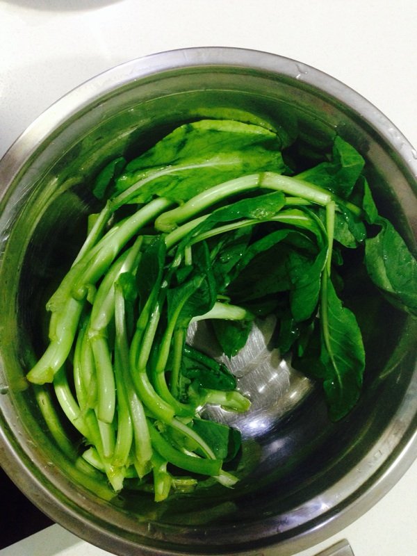 菜心山药鱼泥步骤7