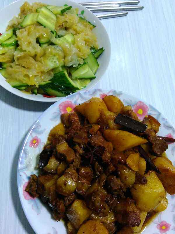 红烧肉炖山药步骤10