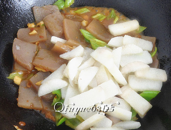 魔竽豆腐炒山药步骤10