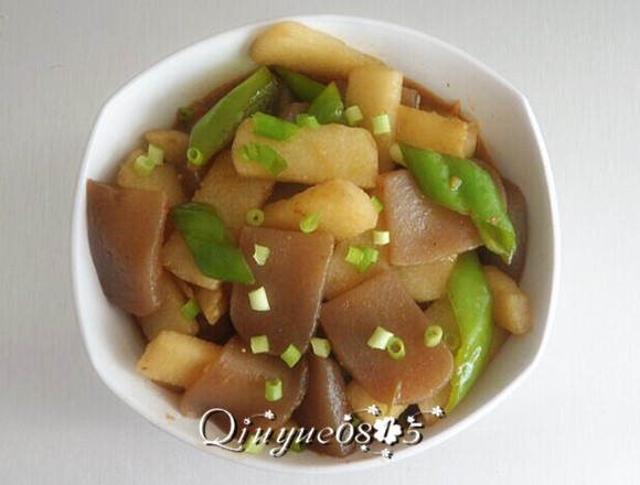 魔竽豆腐炒山药步骤11