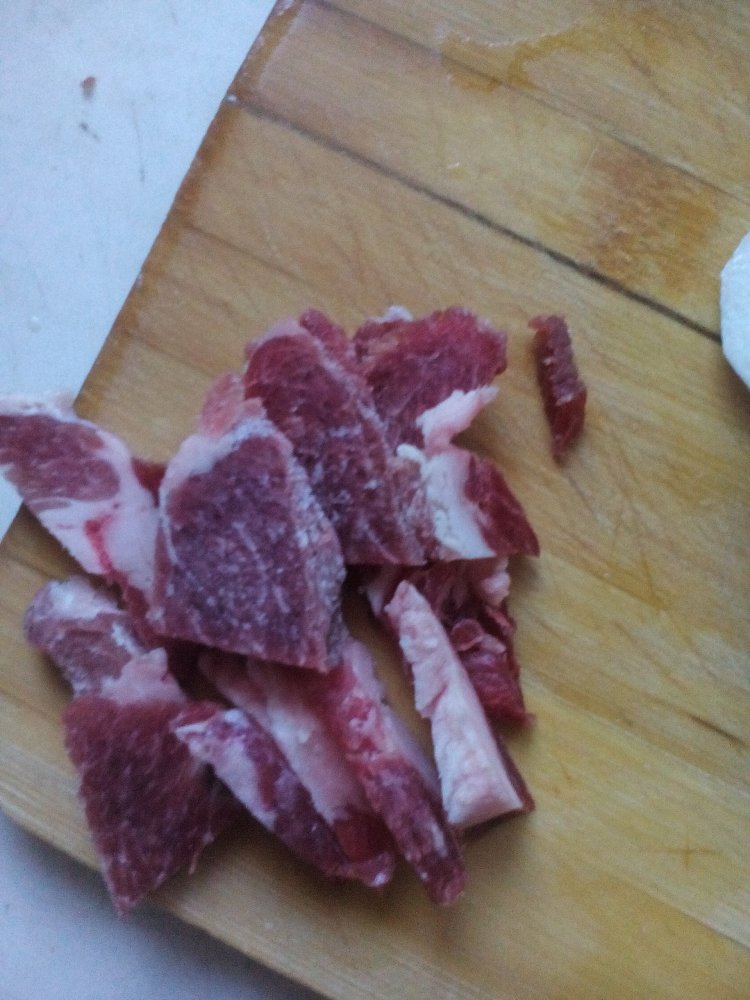 山药炒肉步骤2
