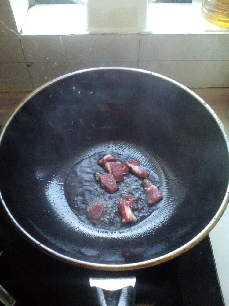 山药炒肉步骤4