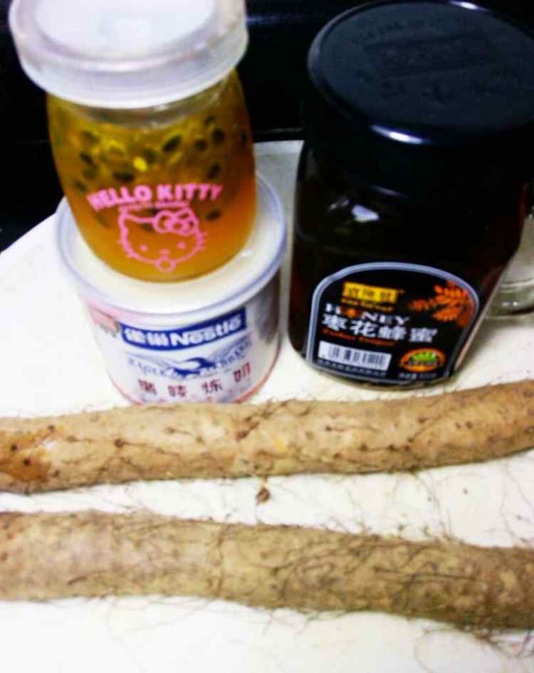 百香果酱山药泥步骤1