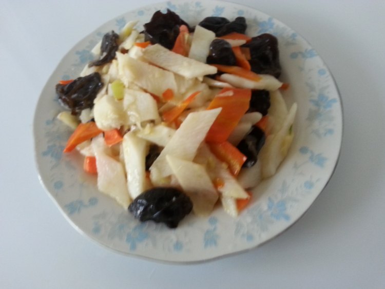 清炒三彩山药片步骤8