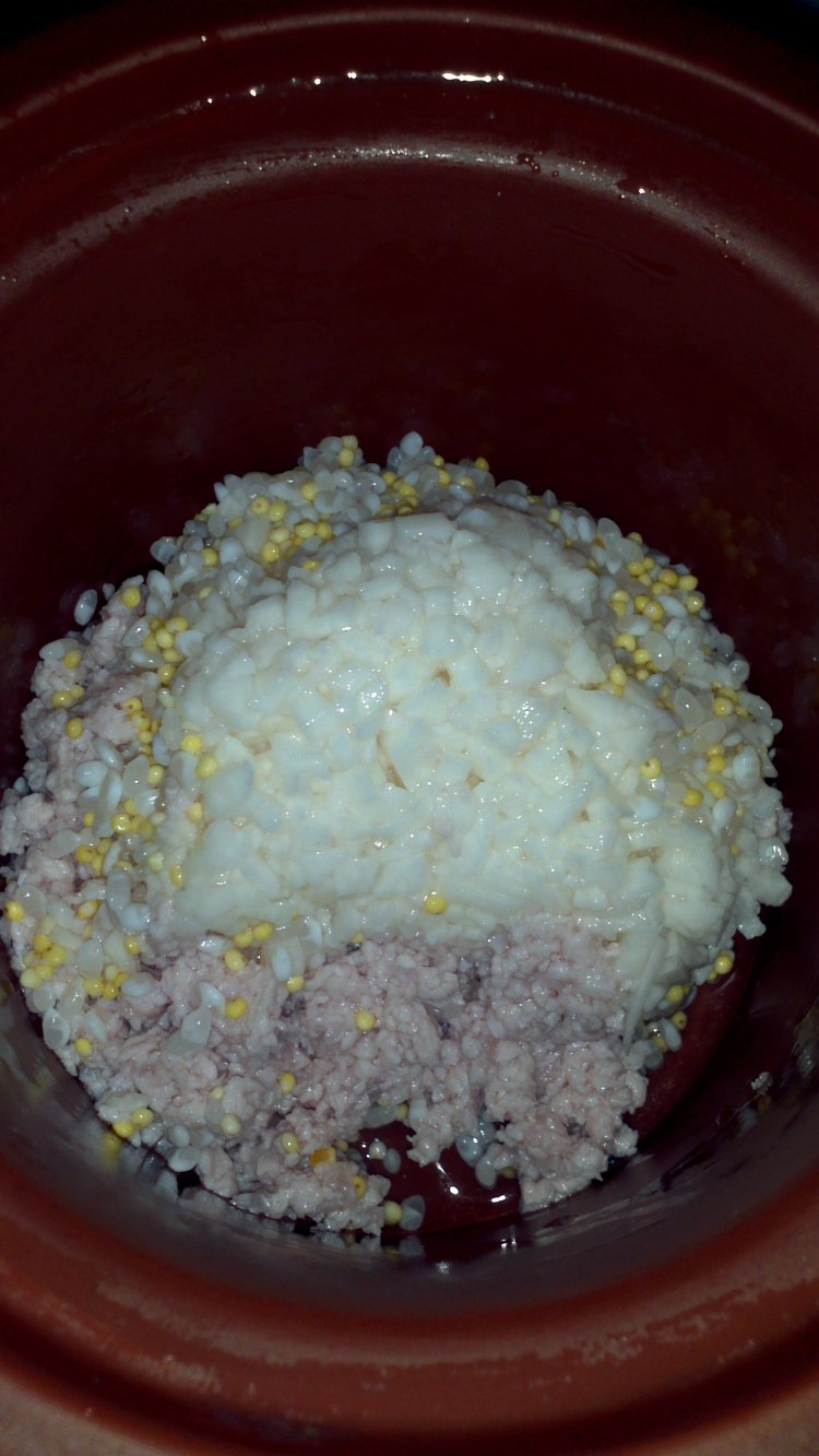 山药瘦肉小米粥步骤4