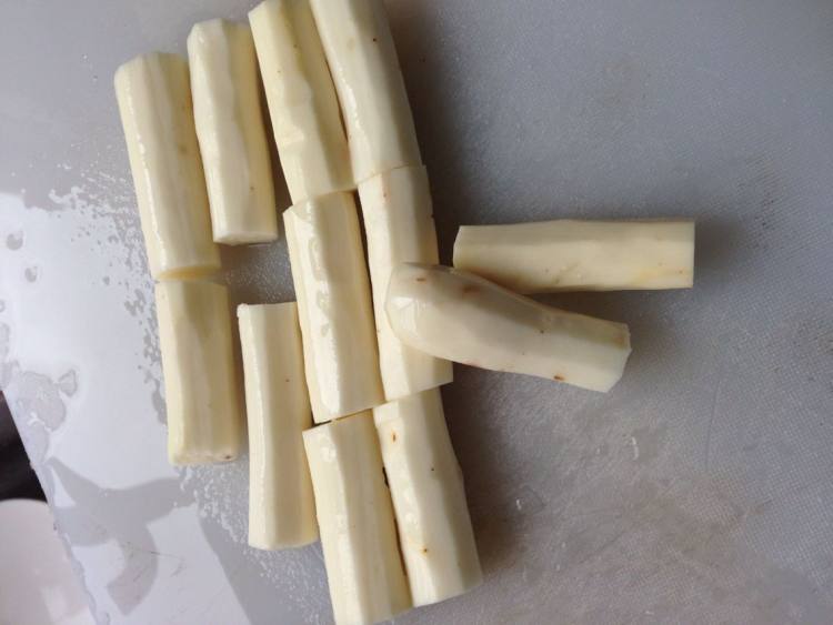 蓝莓酱山药泥步骤2