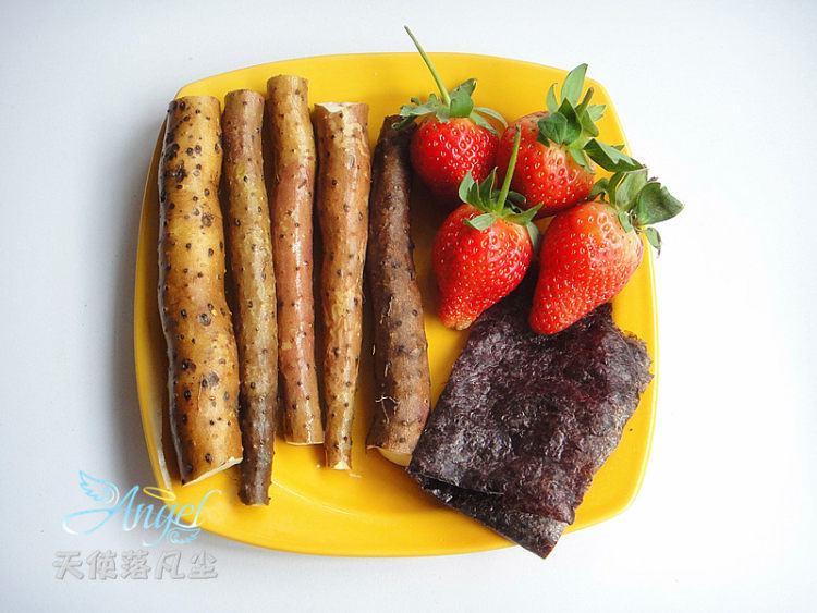 小猪草莓山药泥步骤1