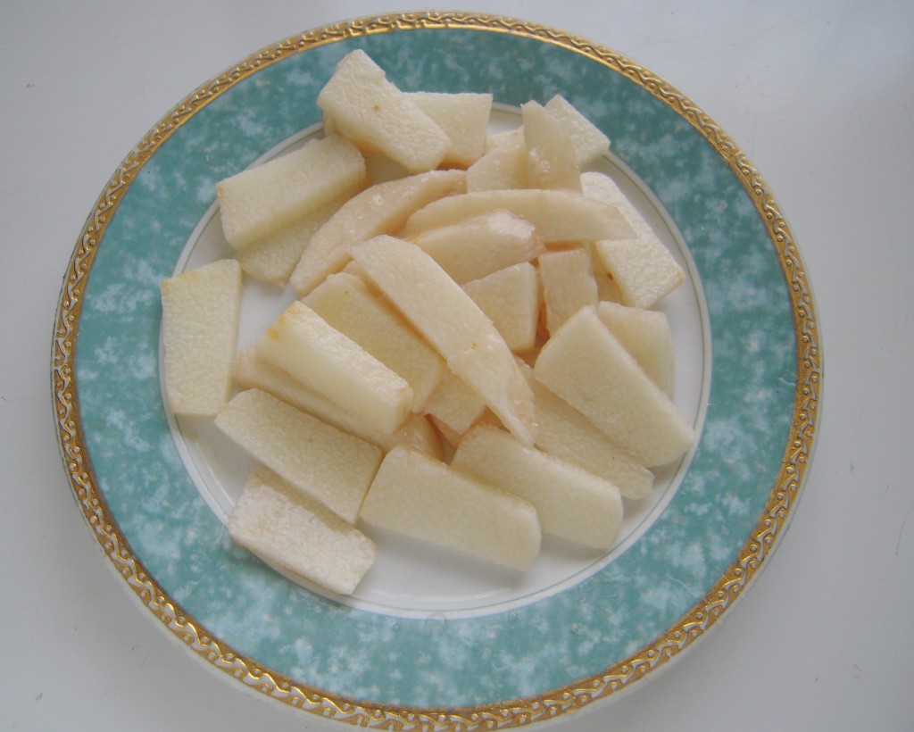 山药炒腊味步骤3