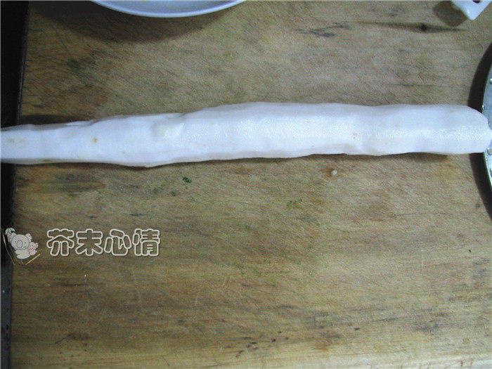 蓝莓山药雪人步骤1
