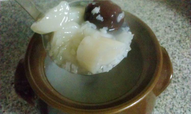 山药红枣银耳粥步骤7