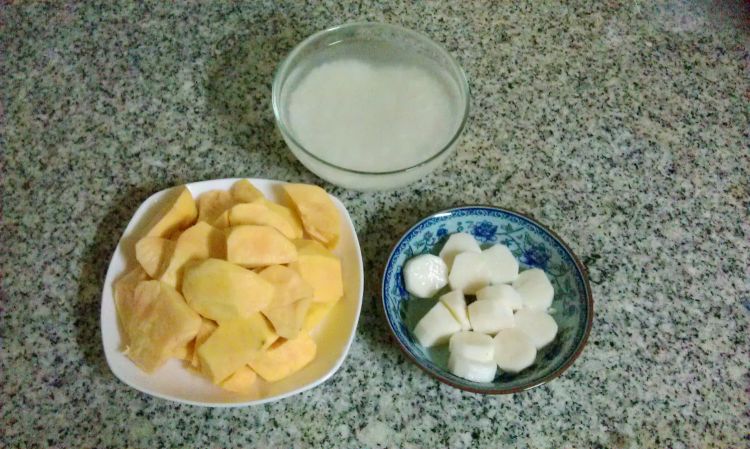 山药红薯糯米粥步骤2