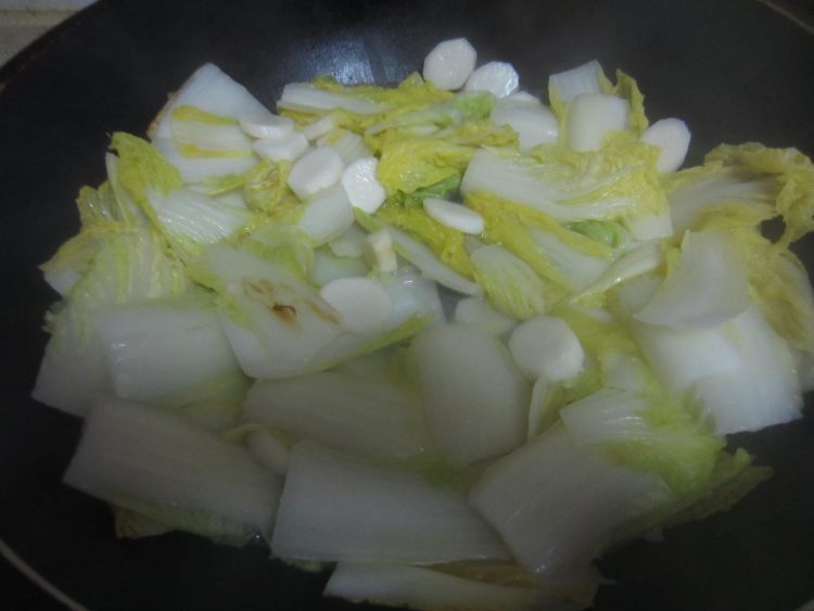 蚝油娃娃菜山药步骤5