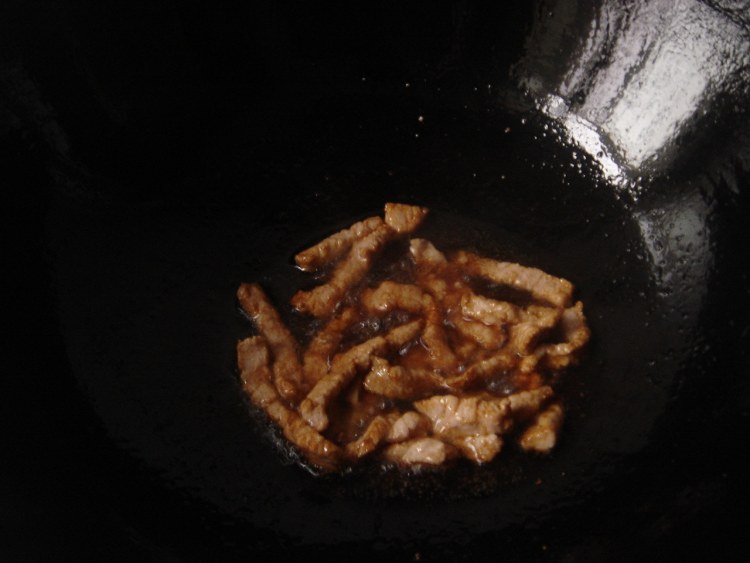 山药条烧肉步骤4