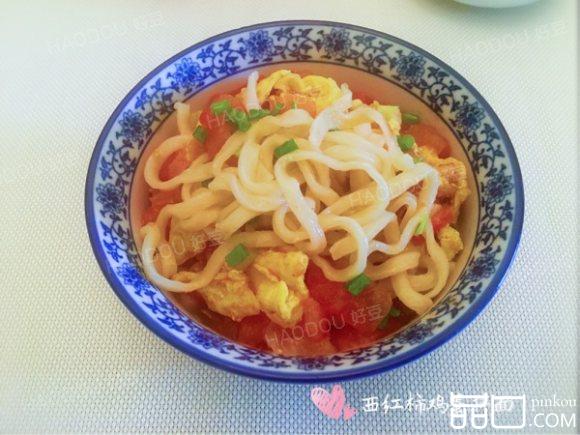 西红柿鸡蛋拌面