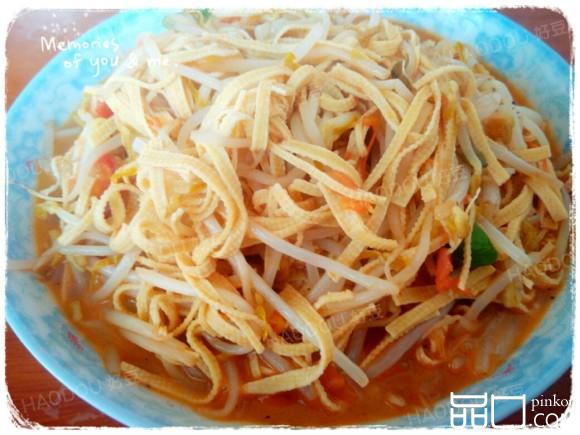 绿豆芽炒豆皮