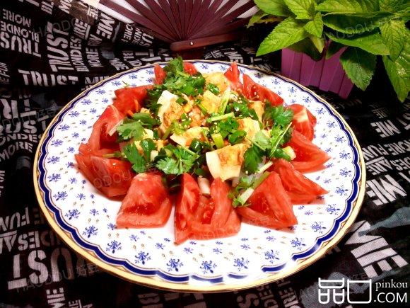葱香番茄鹅蛋