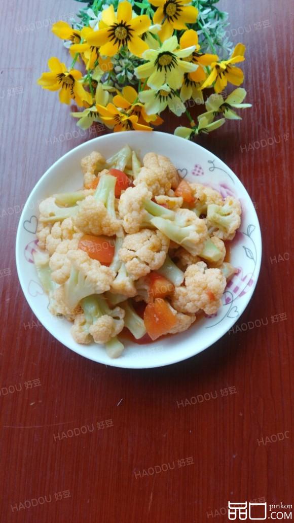 西红柿炒花菜