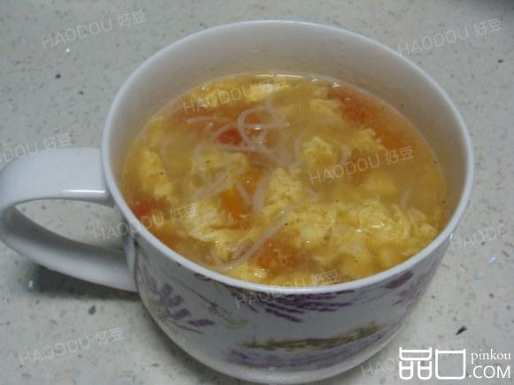 西红柿鸡蛋汤粉