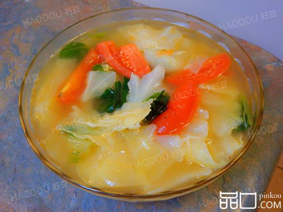 西红柿包菜汤