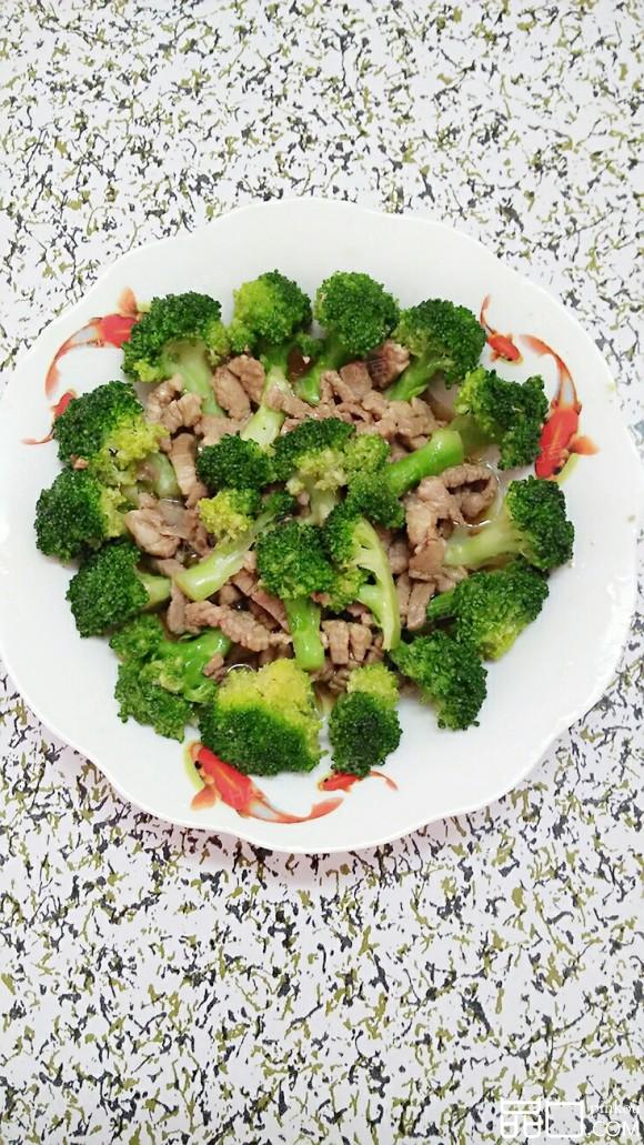 西兰花肉丝#多效护理