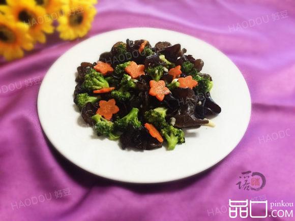 木耳炒西兰花