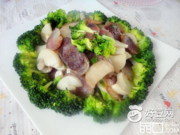 杏鲍菇炒腊肠