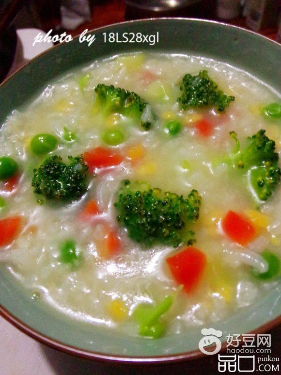 什锦蔬菜玉米粥