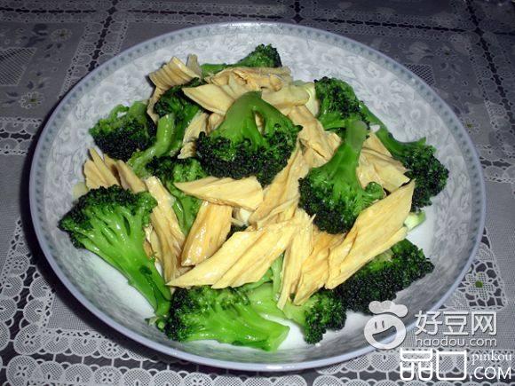 腐竹烧西兰花