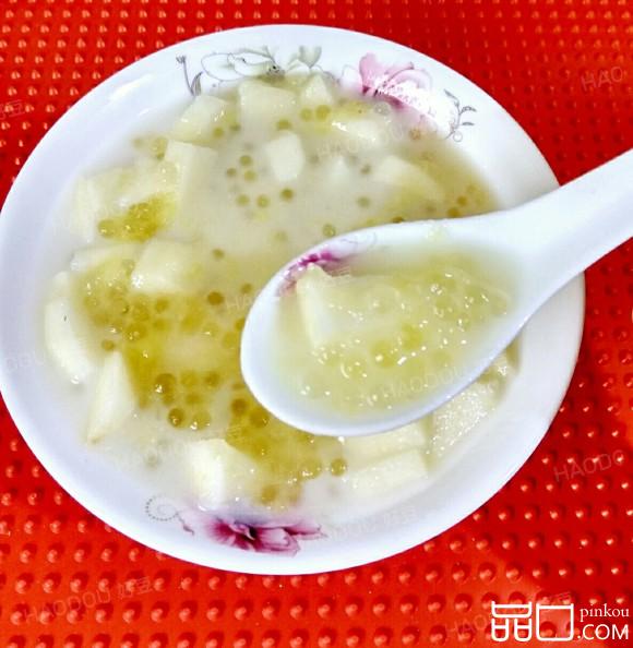 苹果椰香西米露