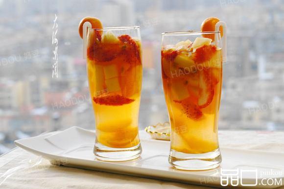 蜂蜜水果饮